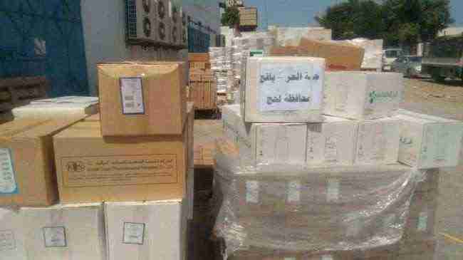 الإمداد الدوائي يرفد جبهات جبل العر في يافع بأدوية ومستلزمات طبية