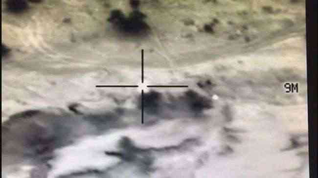 التحالف يشن سلسلة غارات يدمر فيها منصة إطلاق صواريخ ومخازن أسلحة بحجة