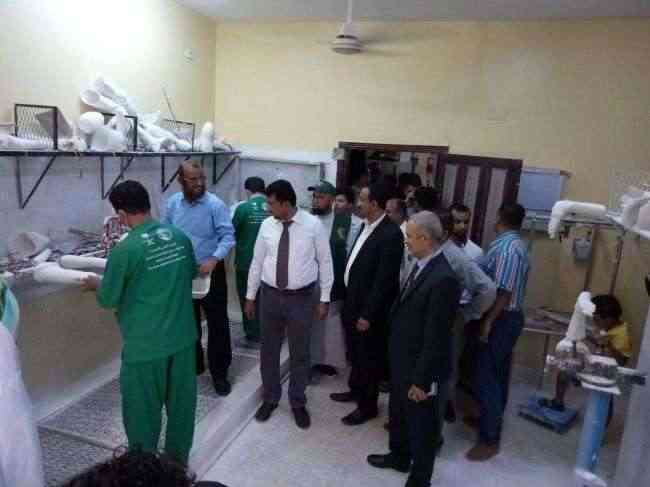 دحان والنوبة يدشنان مشروع دعم وتأهيل شحنة الاطراف الصناعية المقدمة من مركز الملك سلمان