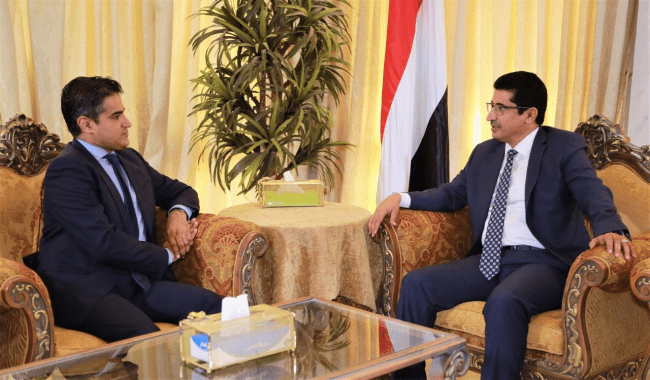 بجاش يشيد بالدعم الأمريكي للحكومة الشرعية في اليمن