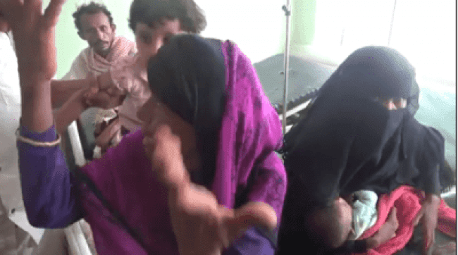 قناص الحوثي يستهدف عائلة في مديرية حيس .. فيديو